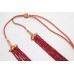 Red Ruby faceted treated Beads Stones NECKLACE 5 lines 324 Carats C 107